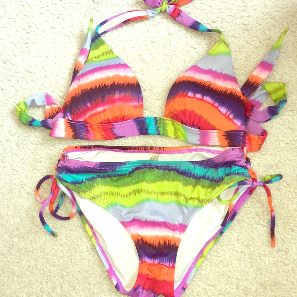 Stripe Victoria secret bikini
